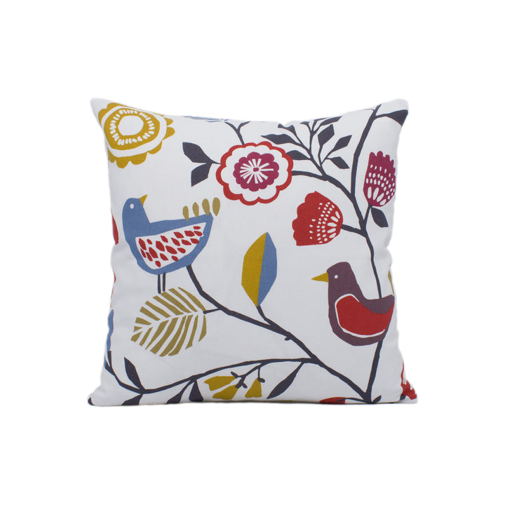 Clarke &amp; Clarke x Studio G - Folki - Indigo / Cranberry - Stunning Designer Cushion Cover Home Décor Throw Pillow