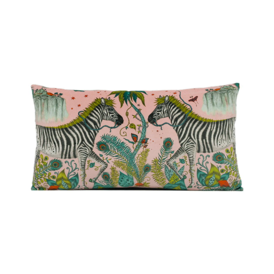 Funky Bold Maximalist Fantasy &amp; Mythical Animal Velvet Designer Cushion Cover - Luxury Throw Pillow - Handmade Home Decor Lost World.