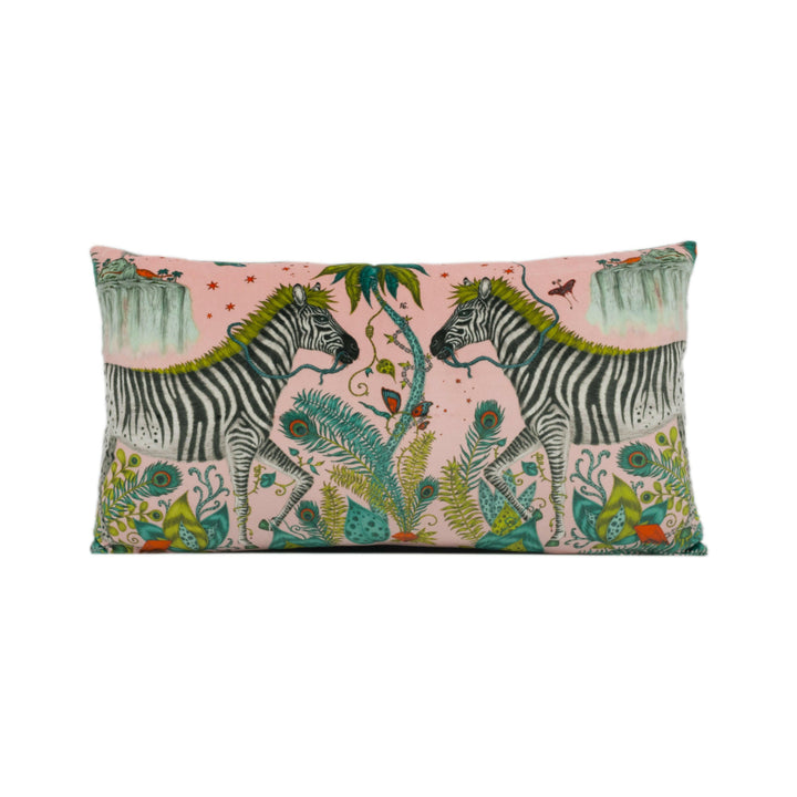 Funky Bold Maximalist Fantasy &amp; Mythical Animal Velvet Designer Cushion Cover - Luxury Throw Pillow - Handmade Home Decor Lost World.
