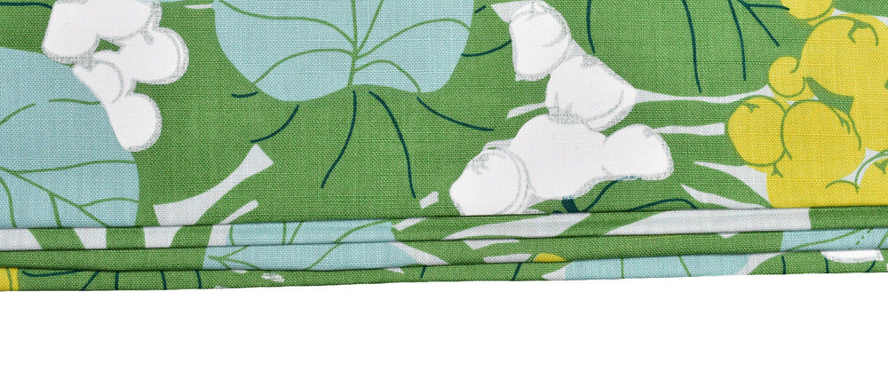 Schumacher - Sea Grapes - Palm - Made To Measure Professionally Made Roman Blind.