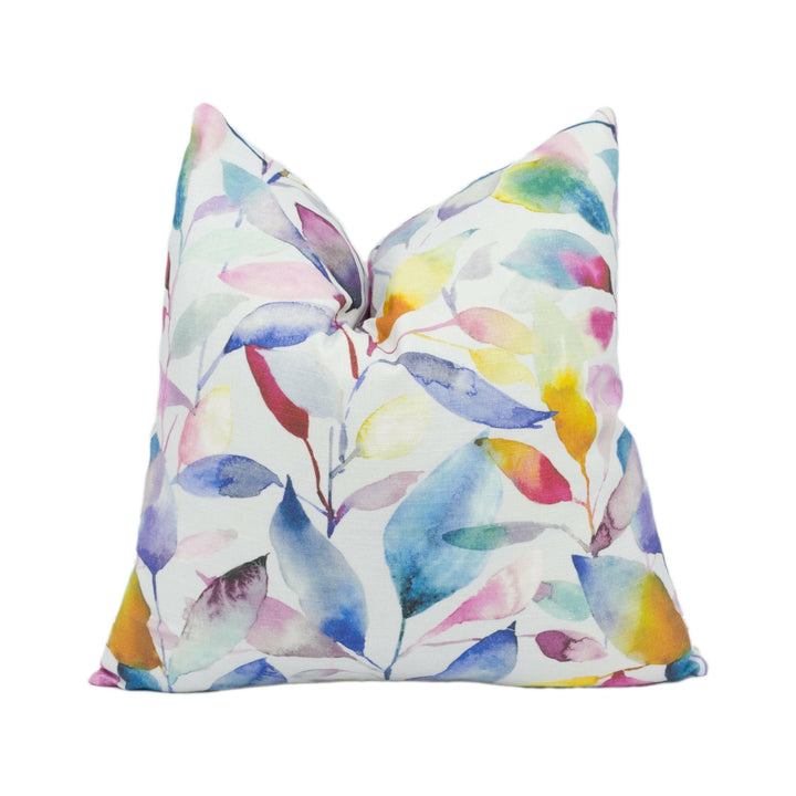 Voyage - Brympton - Lotus / Cream - Wonderful Leaf Design Cushion Cover Handmade Throw Pillow Designer Home Décor.