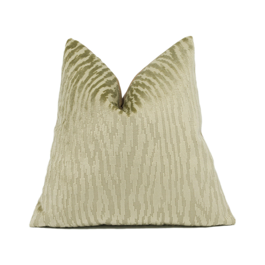 Harlequin - Nia - Taupe / Zest - Animal Print Inspired Velvet Cushion Cover - Handmade Throw Pillow - Designer Home Décor.