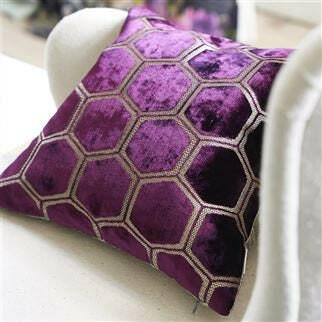 Designers Guild - Manipur - Damson - Luxury Velvet Cushion Cover Throw Pillow Designer Home Decor.