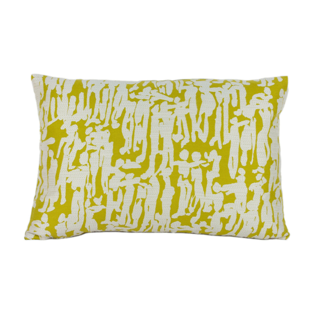 Harlequin - People - Citrus / Chalk - Subtle Motif Designer Cushion Cover Throw Pillow Handmade Home Decor.