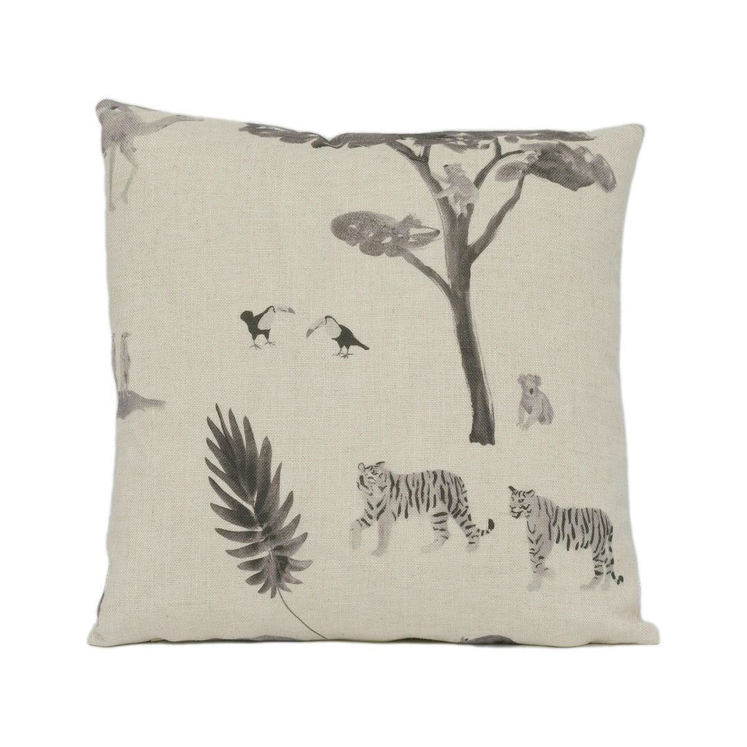 Andrew Martin - Noah - Cloud - Whimsical Painted Exotic Animal Cushion Cover Handmade Throw Pillow Designer Home Décor.