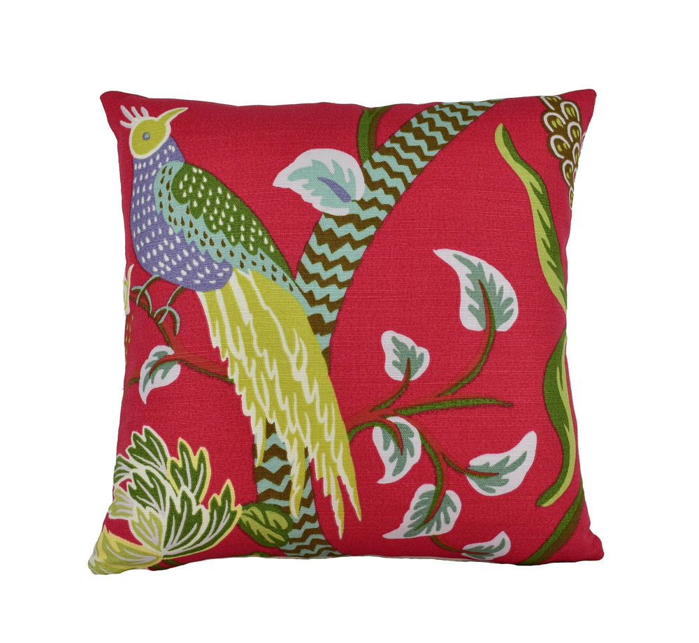 Thibaut - Janta Bazaar - Red - Cushion Cover Pillow Throw Designer Home Decor.