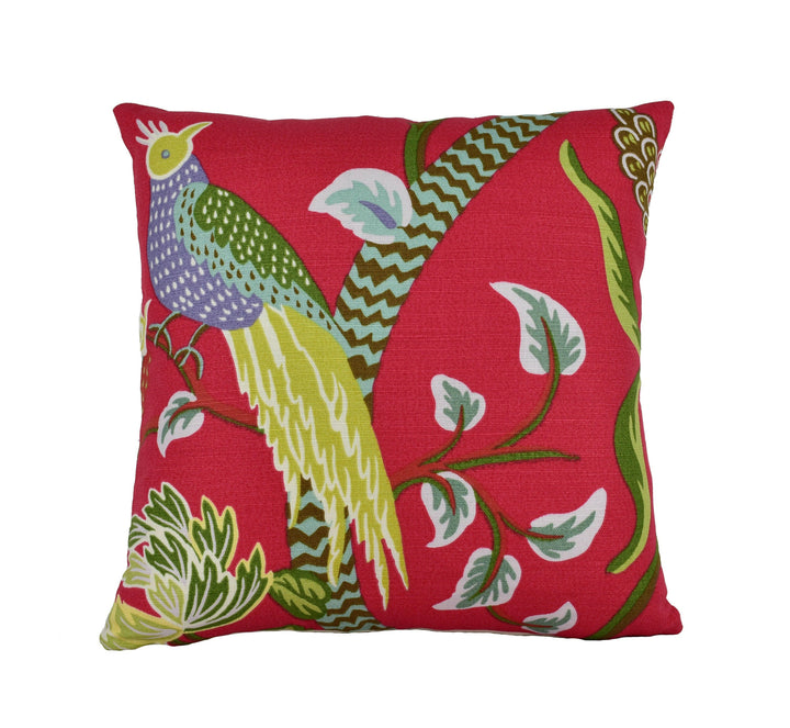 Thibaut - Janta Bazaar - Red - Cushion Cover Pillow Throw Designer Home Decor.