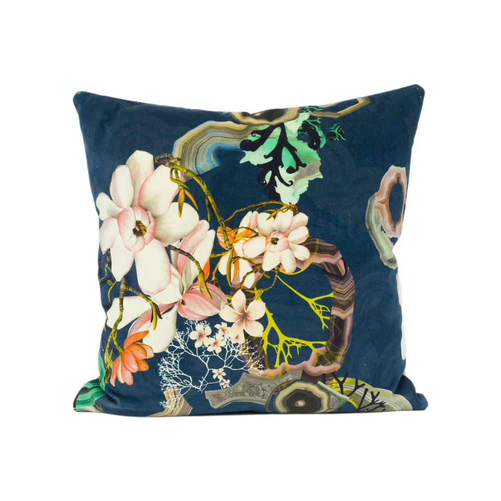 Designers Guild x Christian Lacroix - Algae Bloom Soft - Agate - Aquatic Velvet Cushion Cover - Malachite Pillow Cover - Quirky Unique Cover.