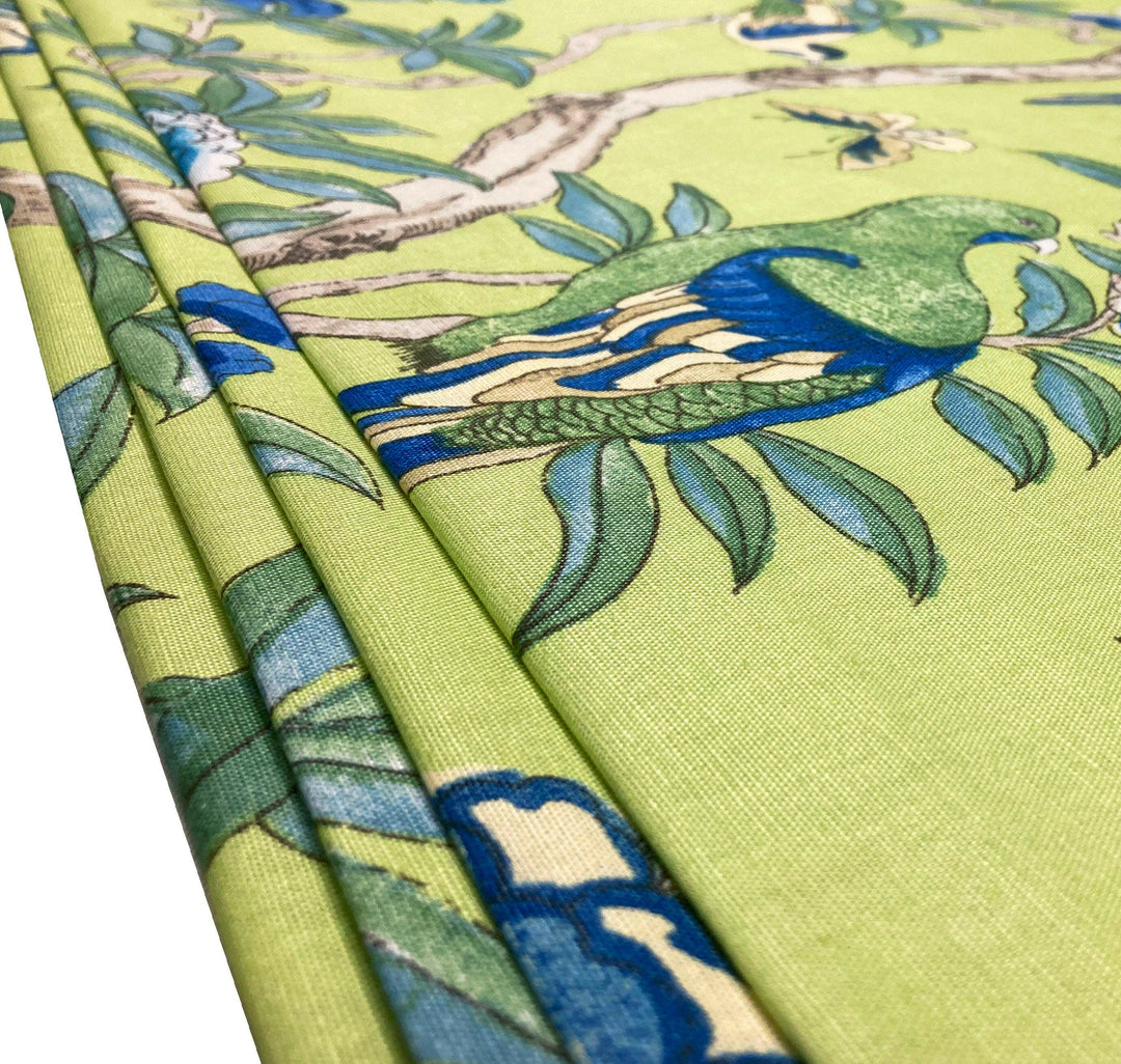 Thibaut - Giselle - Green -  Made To Measure Professionally Made Roman Blind.