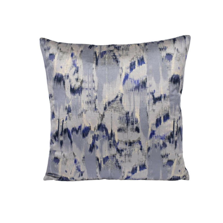 Swaffer - Quartz - 03 Silver Bleu - Fractured Crystal Quartz Designer Velvet Cushion Cover - Luxury Throw Pillow - Handmade Home Decor.