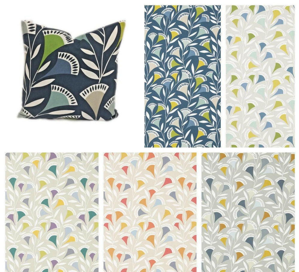 Scion - Noukku - 5 Colourways Available - Retro Geometric Floral Cushion Cover - Handmade Throw Pillow - Designer Home Decor.