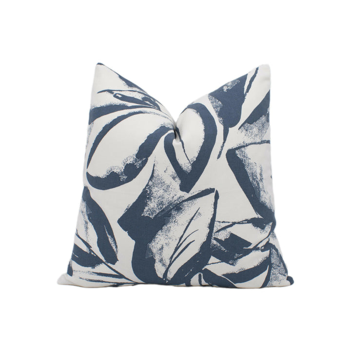 Scion - Padua - Slate - Artistic Botanical Cushion Cover - Handmade Throw Pillow - Designer Scatter Cushion Home Decor.