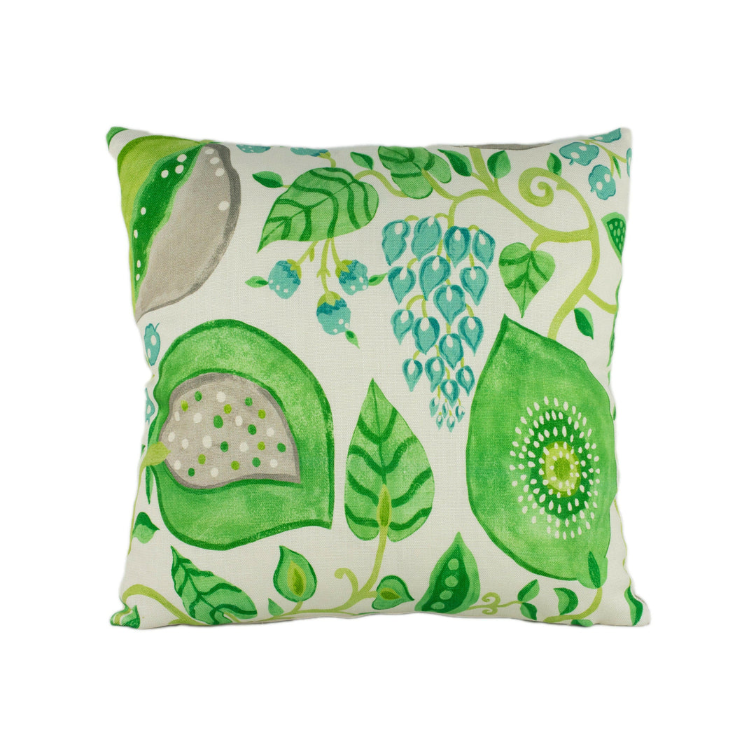 Sanderson - Peas & Pods - Leaf Green / Ivory - Stunning Designer Cushion Cover Home Décor Throw Pillow.