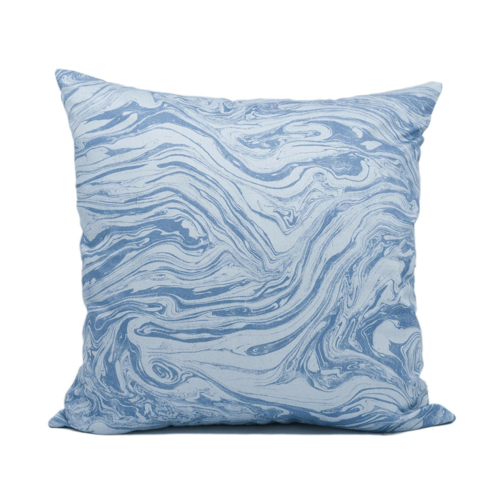 Schumacher - Romeo - Lapis - Chic Modern Marble Inspired Cushion Cover - Handmade Throw Pillow - Designer Home Décor.