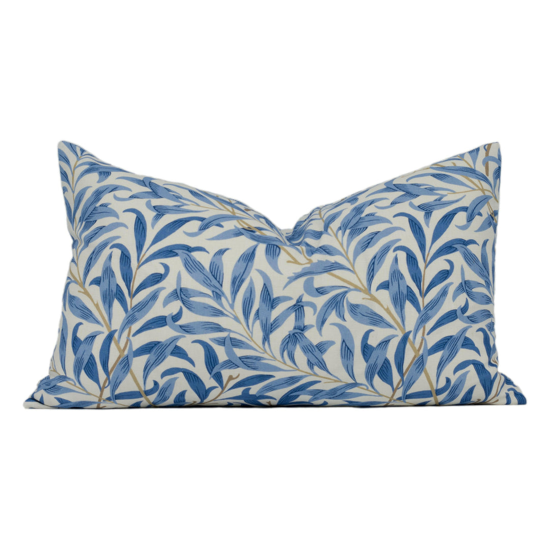 William Morris - Willow Boughs - Woad - Bright Classic English Cushion Cover - Handmade Throw Pillow - Designer Home Décor.