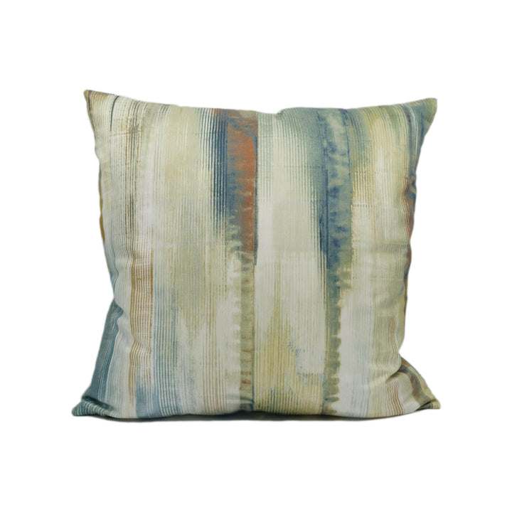 Harlequin - Estrato - Rust / Ruby / Nordic Blue- Abstract Painterly Tones Cushion Cover - Handmade Throw Pillow - Designer Home Décor.