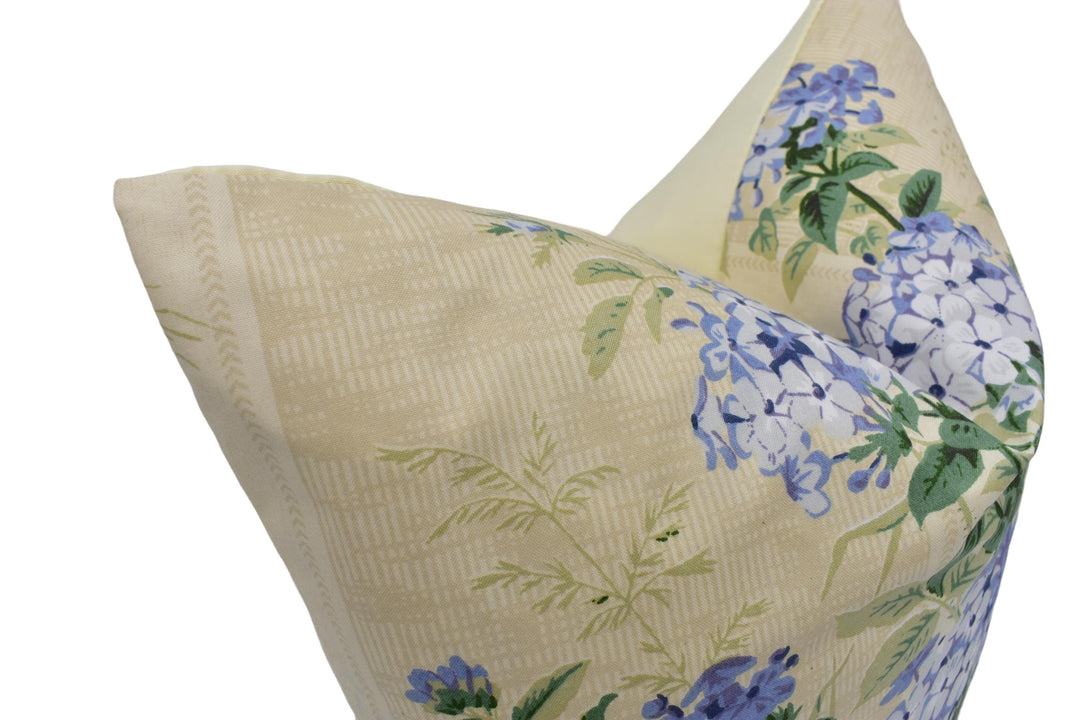 a close up of a pillow on a white background