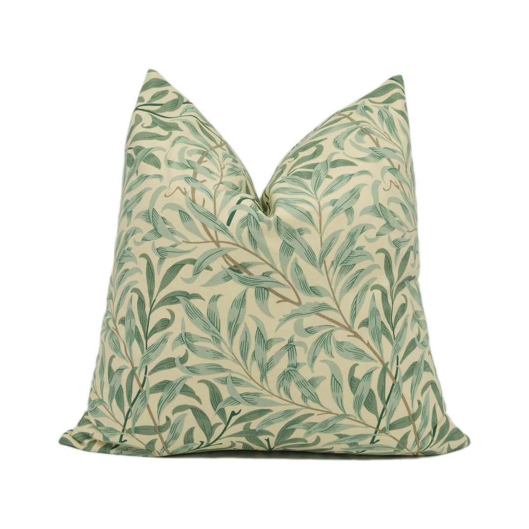 William Morris - Willow Boughs - Cream / Pale Green  - Classic Spring English Cushion Cover Handmade Fall Throw Pillow Designer Home Décor.