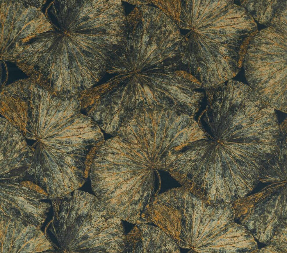 Zoffany - Taisho - Vine Black - Lavish Lotus Leaf Cushion Cover - Handmade Velvet Throw Pillow - Designer Home Decor.