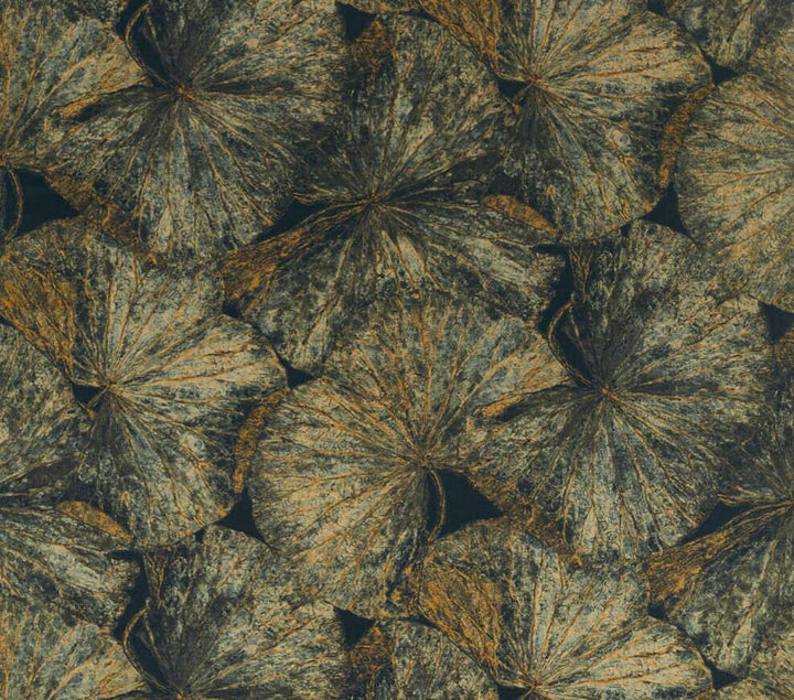 Zoffany - Taisho - Vine Black - Lavish Lotus Leaf Cushion Cover - Handmade Velvet Throw Pillow - Designer Home Decor.