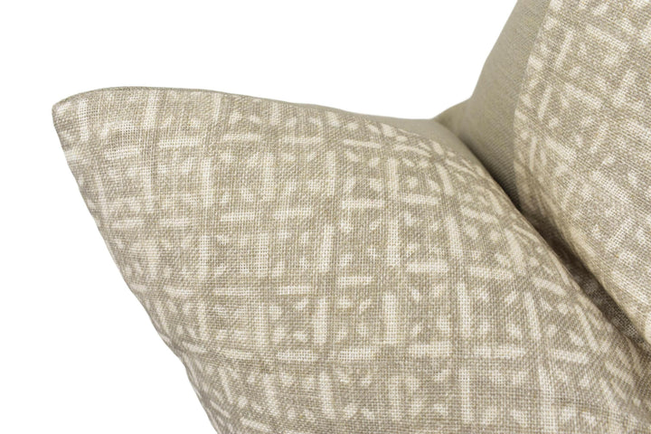 Andrew Martin - Nest - Twig - Bird's Nest Batik Print Designer Cushion Cover - Linen Luxury Throw Pillow - Handmade Home Decor - Scatter.