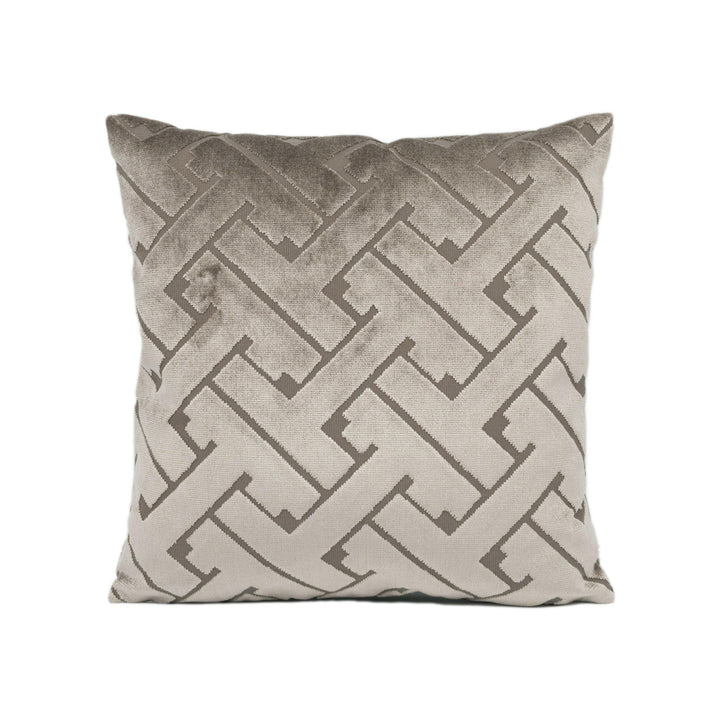 Edinburgh Weavers - Tetra Velvet - Steel - Handmade Cushion Cover Stunning Throw Pillow Designer Home Décor.