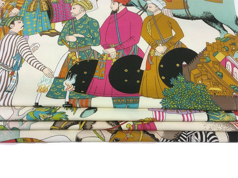 Manuel Canovas Dara in Turqoise Made To Measure Professionally Made Roman Blind.