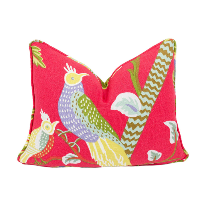 Thibaut - Janta Bazaar - Red - Cushion Cover Pillow Throw Designer Home Decor.