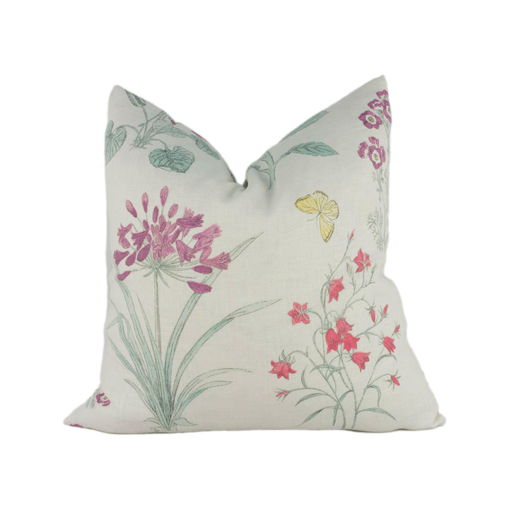 Sanderson - Harebells & Violets - Peony / Bayleaf - Stunning Designer Cushion Cover Home Décor Throw Pillow.