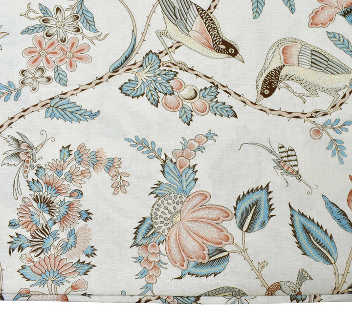 Schumacher - Campagne - Peacock & Rouge  - Made To Measure Professionally Made Roman Blind.