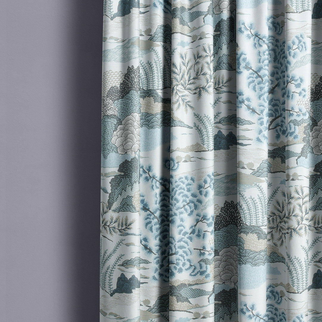 Thibaut - daintree - aqua - curtains made to measure drapes designer home decor.