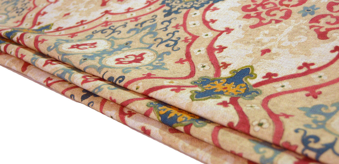 Designers guild - Valetta - Peacock - Professionally Made Roman Blind Made to Measure.