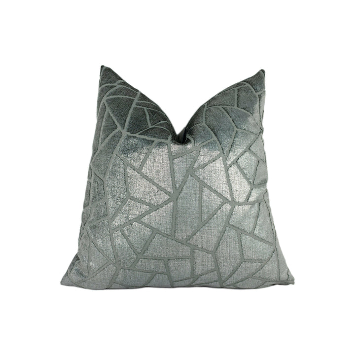 Wemyss - Madeira - Aluminium - Stunning Designer Velvet Cushion Cover Home Décor Throw Pillow.