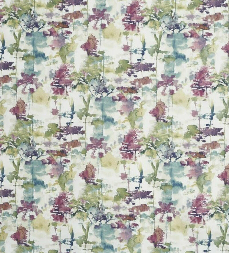 Prestigious - Al Fresco - Jewel - Abstract Faded Watercolour Botanical Cushion Cover - Handmade Throw Pillow Designer Home Decor.