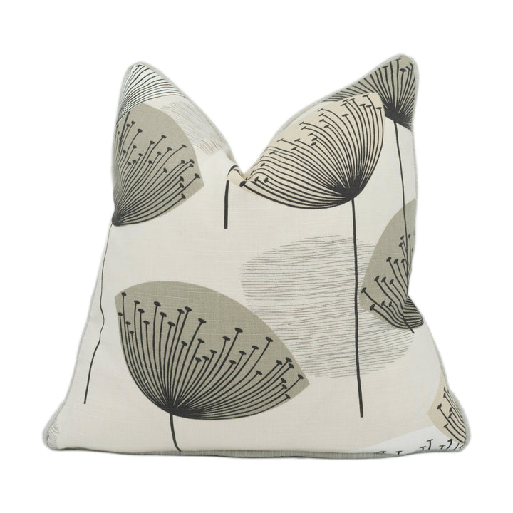 Sanderson - Dandelion Clocks - Neutral - Cushion Cover Throw Pillow Designer Home Decor.
