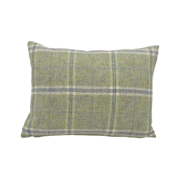 Abraham Moon – Windowpane – Onyx – Cushion Cover – Classic Wool Check Accent