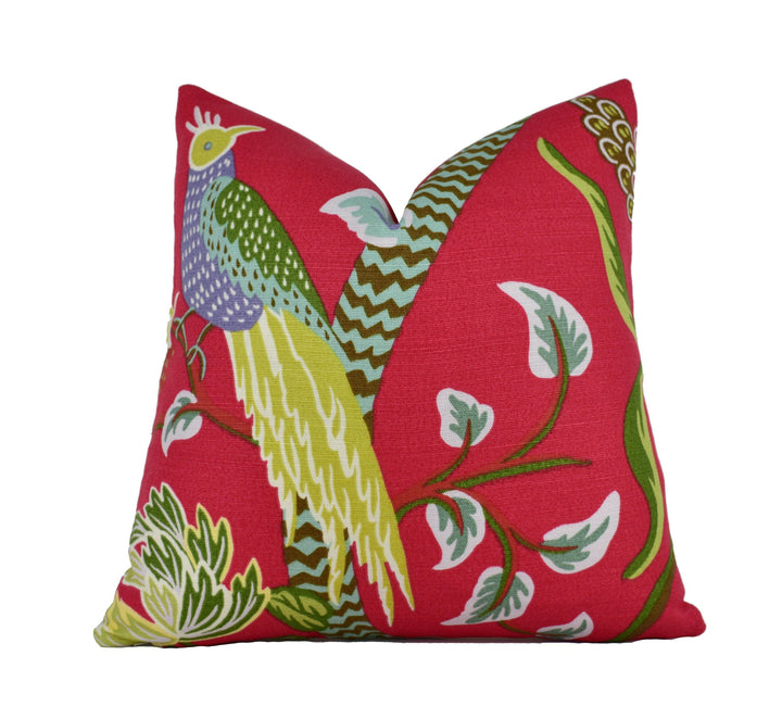 Thibaut - Janta Bazaar - Red - Cushion Cover Pillow Throw Designer Home Decor.