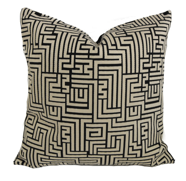 Clarke &amp; Clarke - BW1016  - Black / White - Stunning Designer Geometric Cushion Cover Throw Pillow Designer Home Decor