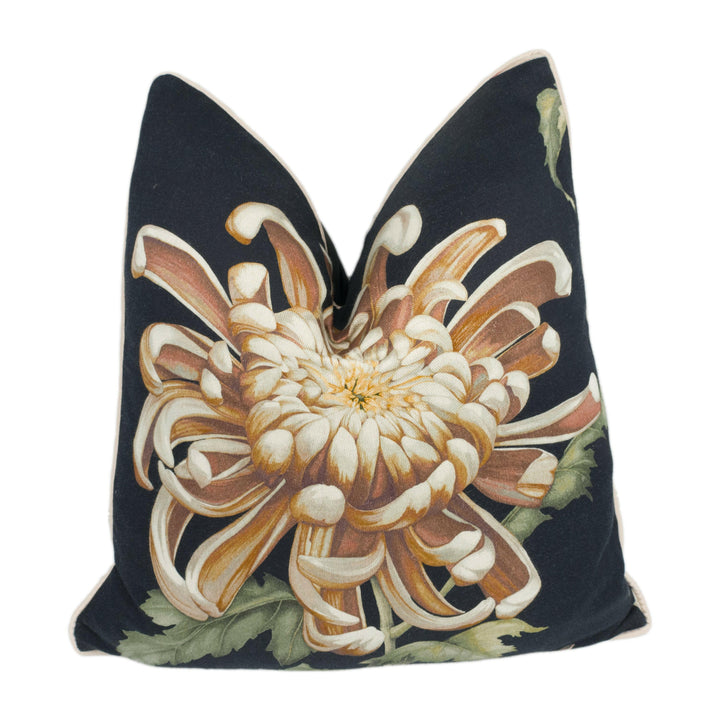 Zoffany - Evelyn - 3 Colourways Available - Rose Quartz / Koi Vine Black / Tigers Eye - Floral Cushion Cover - Handmade Designer Pillow.