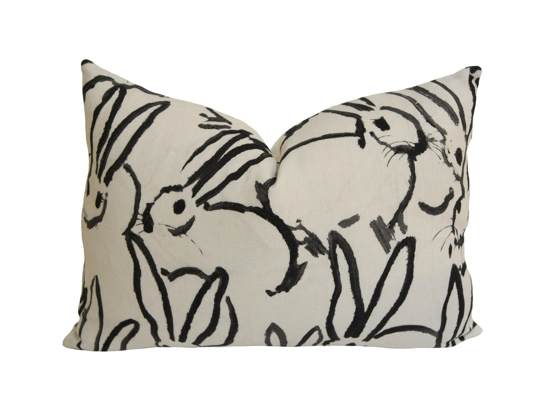 Lee Jofa Groundworks -  Hutch - Black  Cushion Cover Throw Pillow Designer Home Decor.