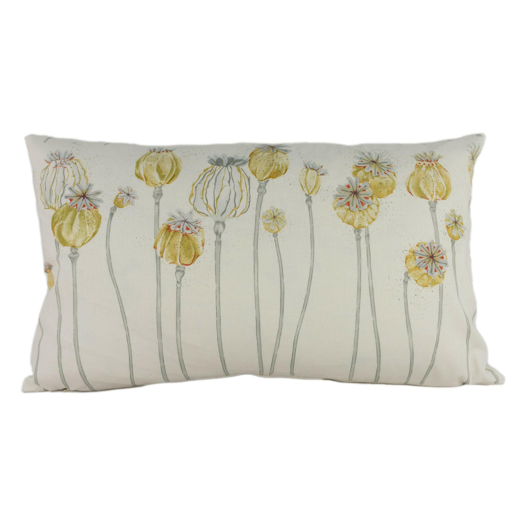 Sanderson - Poppy Pods - Sienna / Dove - Stunning Designer Cushion Cover Home Décor Throw Pillow.