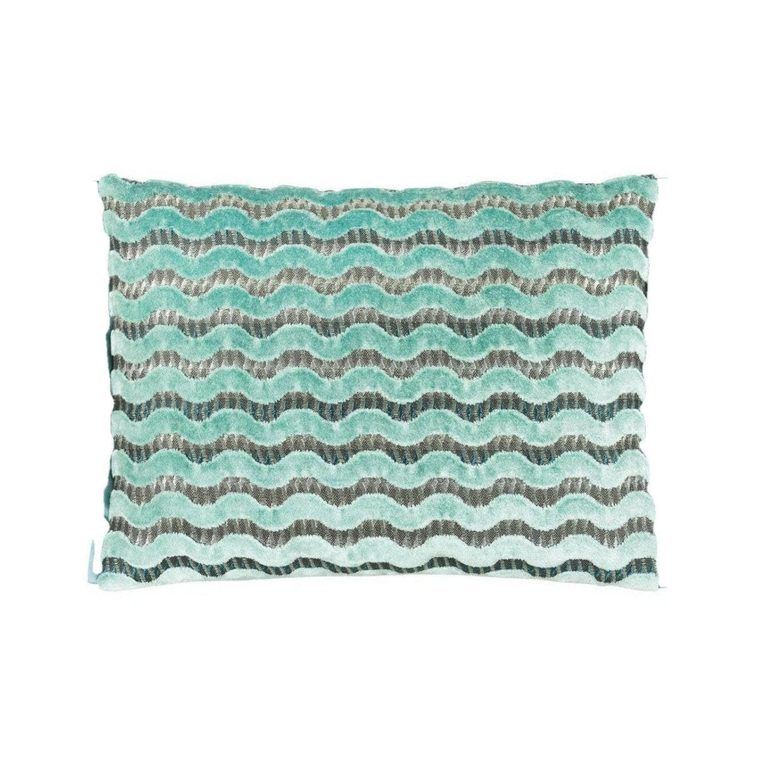 Designers Guild - Murrine - Celadon - Cut Velvet Cushion Cover Throw Pillow Designer Home Decor.