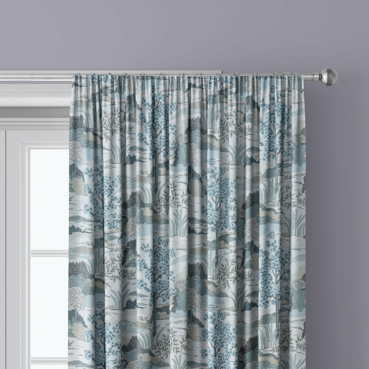 Thibaut - daintree - aqua - curtains made to measure drapes designer home decor.