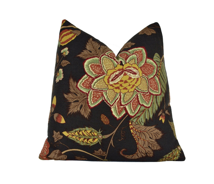 Thibaut - Dorchester - Black - Cushion Cover Pillow Throw Designer Home Decor.