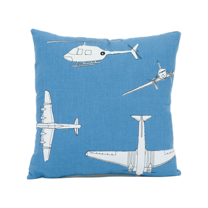 Harlequin - Chocks Away - Royal Blue - Playful Fun Children's Cushion Cover - Handmade Throw Pillow - Designer Home Décor.