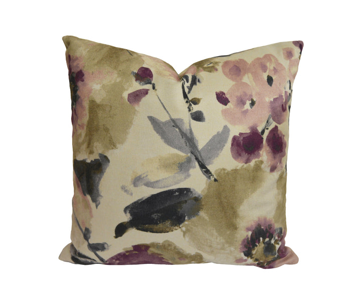 Clarke &amp; Clarke - Ersilia - Damson - Stunning Floral Cushion Cover Throw Pillow Designer Home Decor