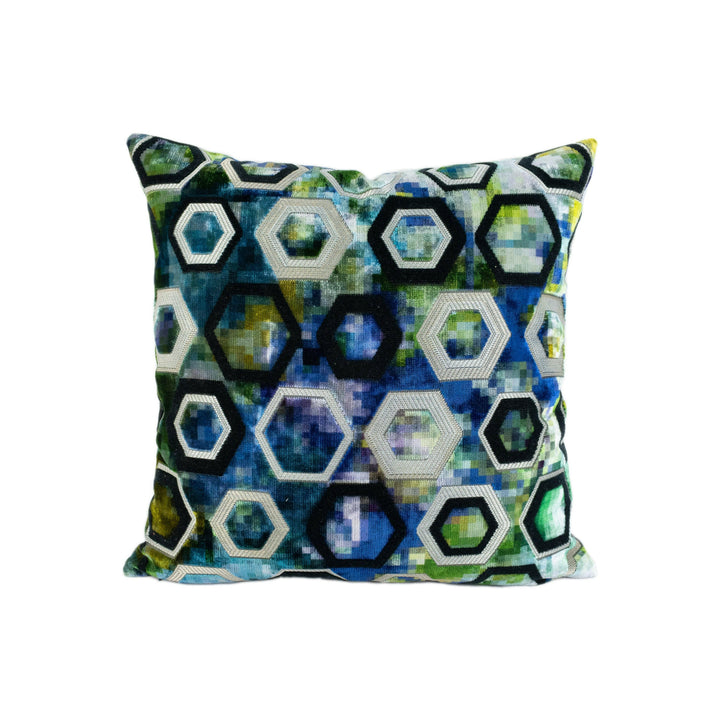 Designers Guild - Sukhna - Cobalt - Stunning Velvet Designer Cushion Cover Home Décor Throw Pillow.