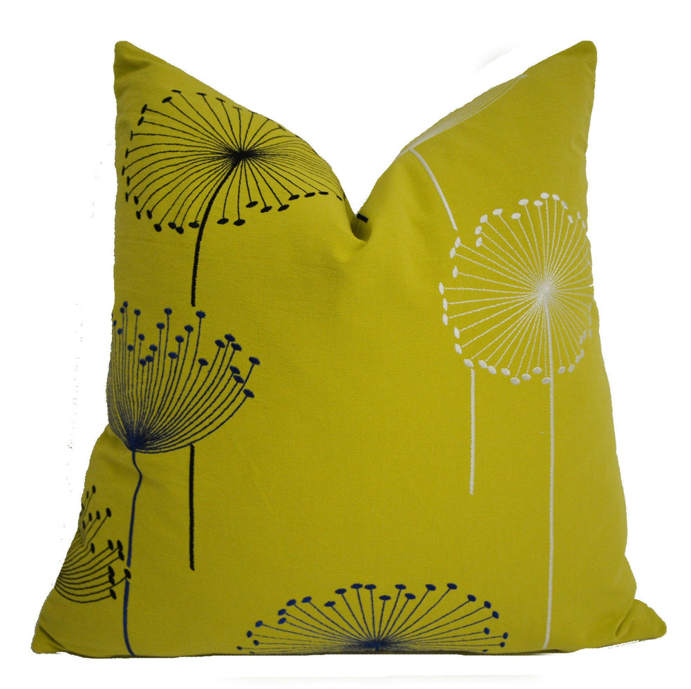 Sanderson - Dandelion Embroidery - Cushion Cover Throw Pillow Designer Home D8ecor.