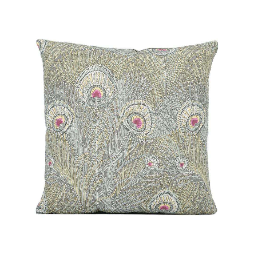 Liberty Art - Hera - Opal - Stunning Peacock Feather Handmade Cushion Cover Throw Pillow Home Décor.