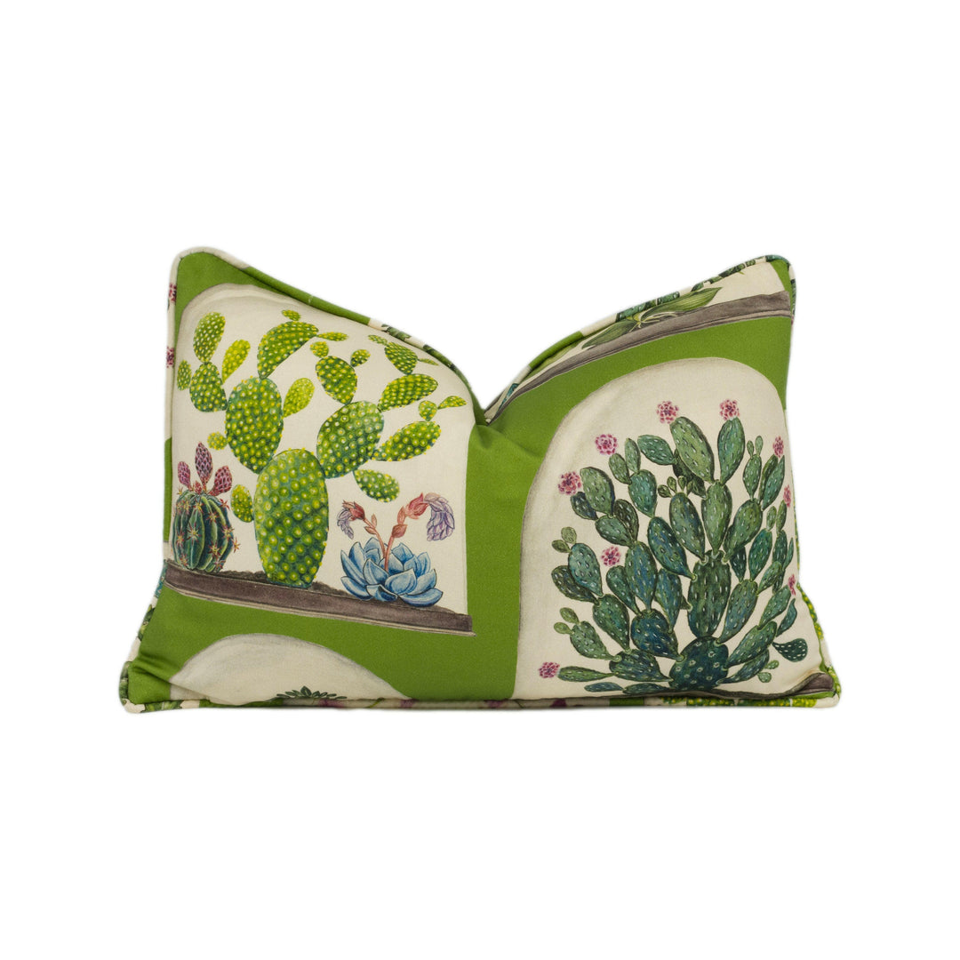 Sanderson - Terrariums - Botanical Green - Stunning Designer Cushion Cover Home Décor Throw Pillow.